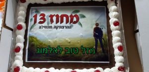 עוגת יום הולדת מחוז 13